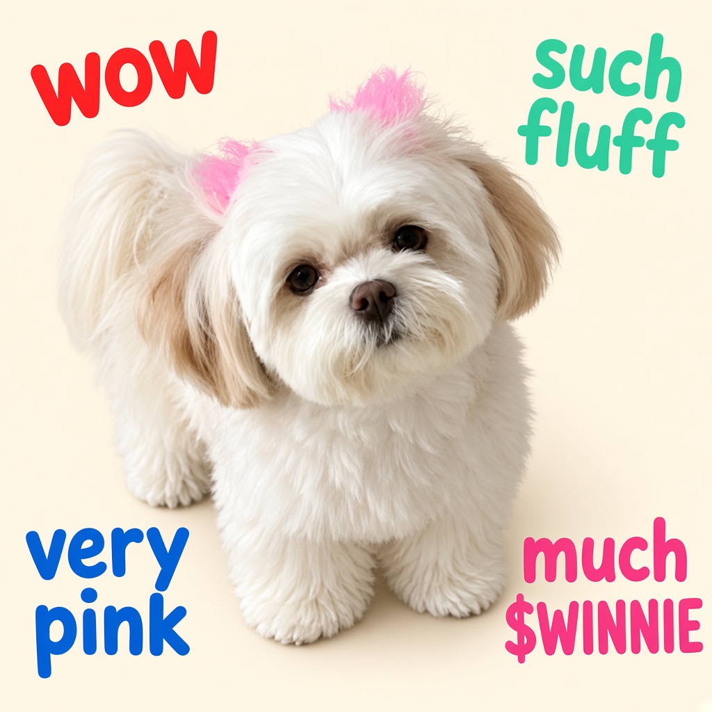 Wow such fluff very pink much $WINNIE